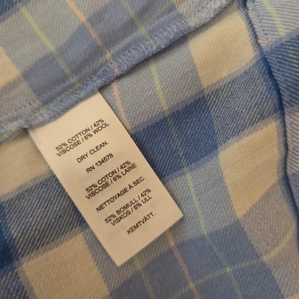 Vineyard Vines Plaid Popover Dress Womens S Blue Calm Water New [$168 2Q011323 - Picture 6 of 15